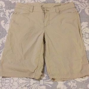 Eddie Bauer Khaki Travex Zippered Pocket Shorts